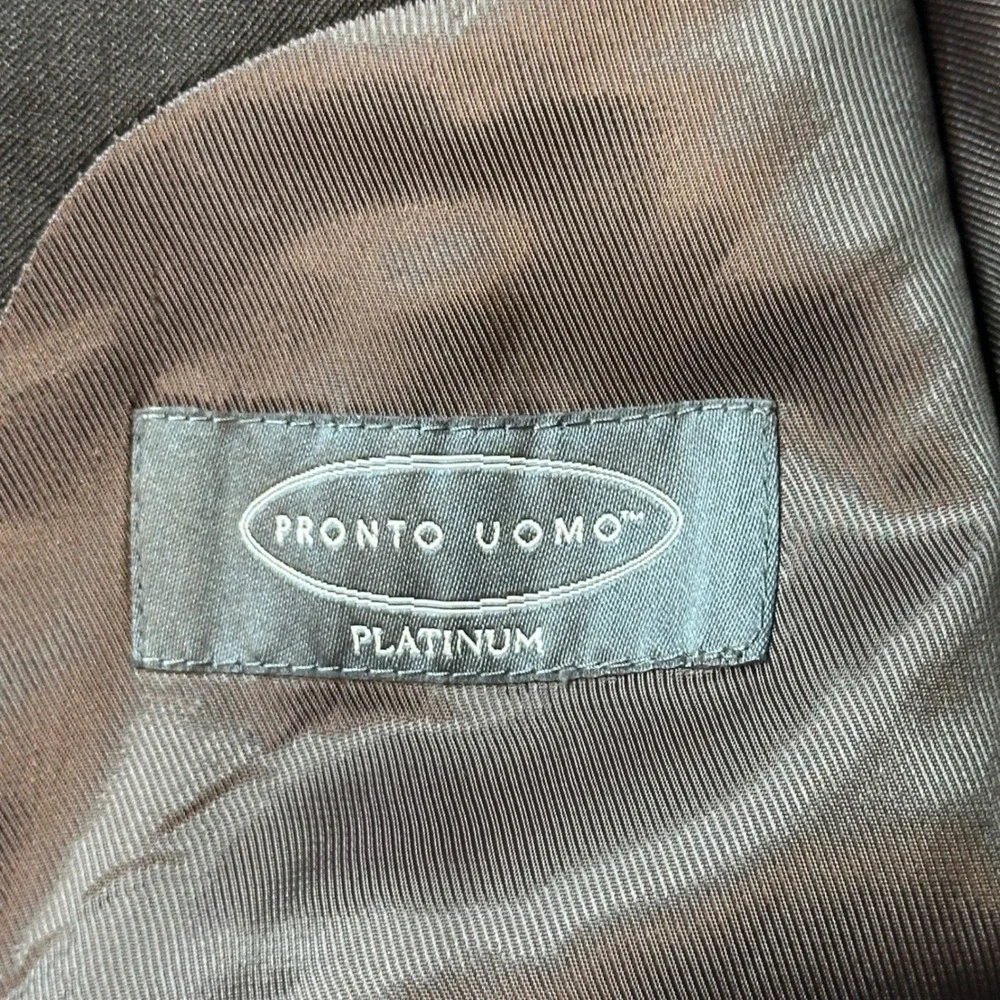 Pronto Uomo Blazer‎ Mens 48 Regular Gray Platinum 100% Wool Suit Jacket 2 Button